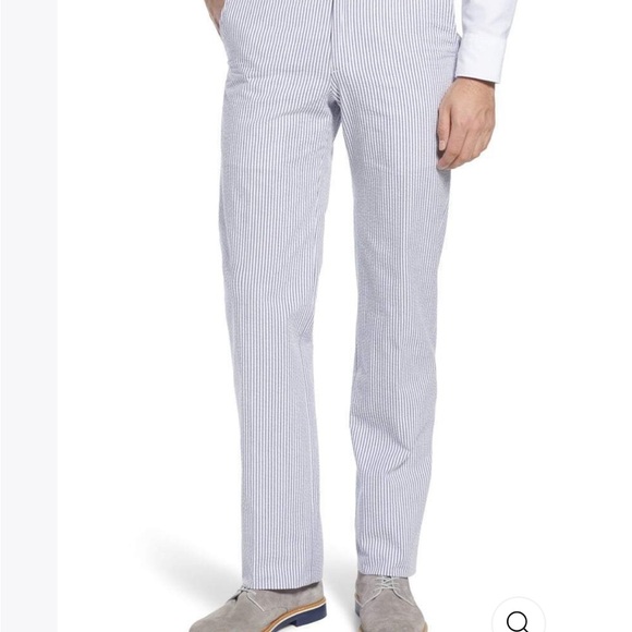 Berle men’s navy seersucker dress pants